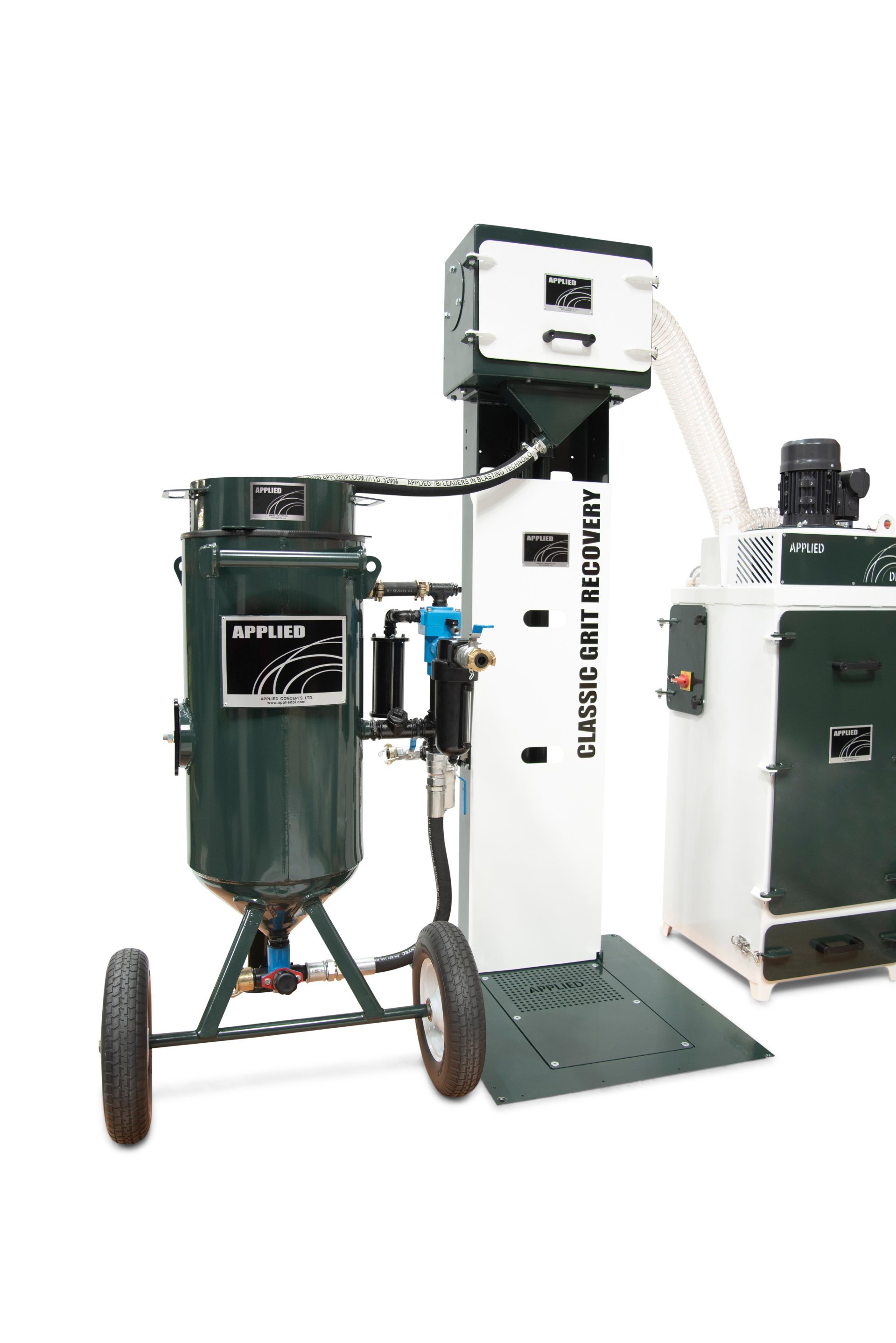 Recyklační jednotka s odsáváním